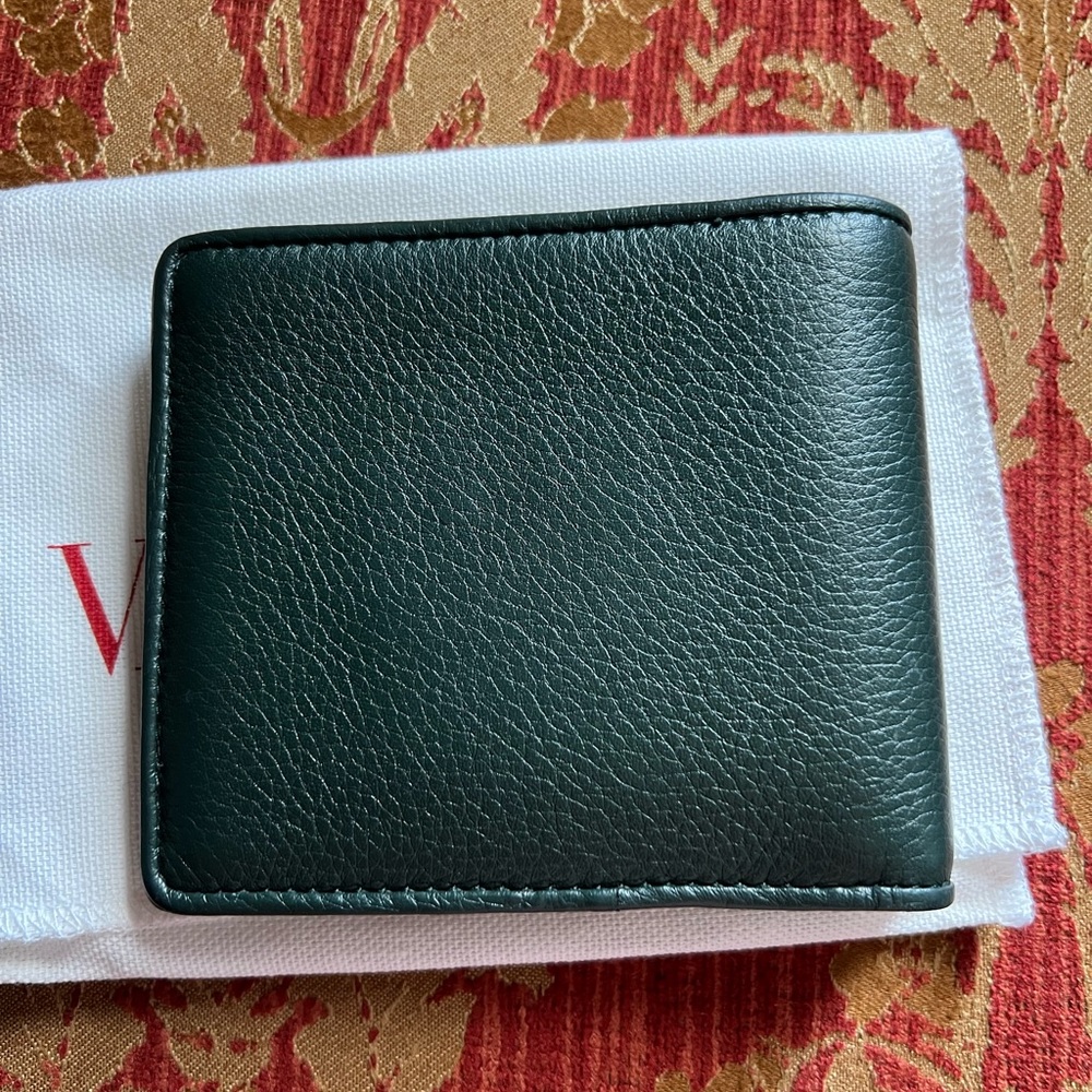 Valentino Dark Green Leather Wallet - Picture 2 of 4